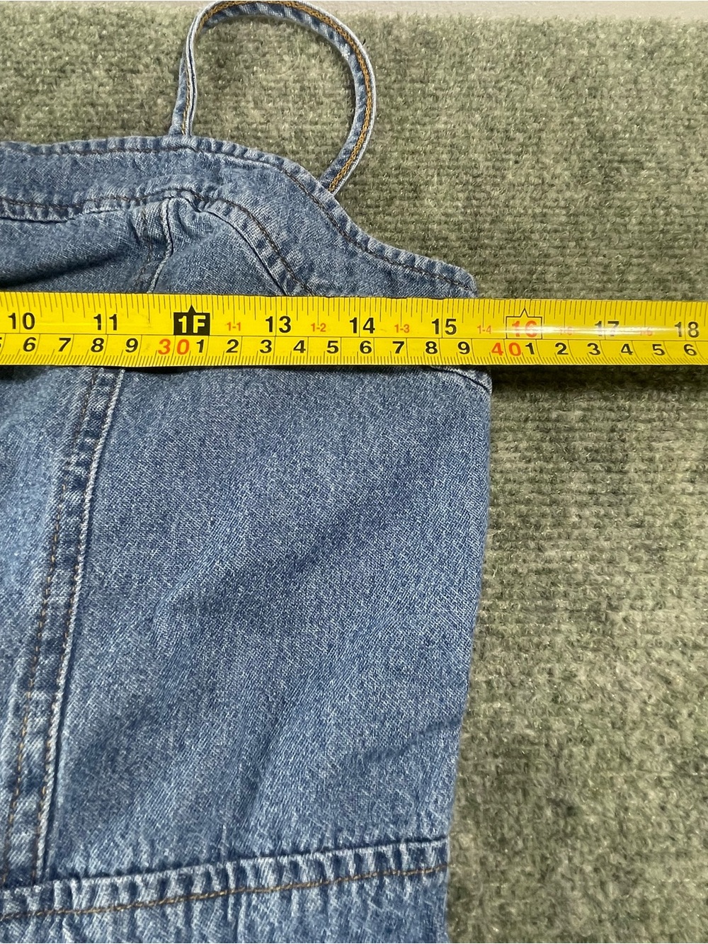 lilt Light Blue Denim‎ jumpsuit  XL(14/16) - Picture 6 of 13